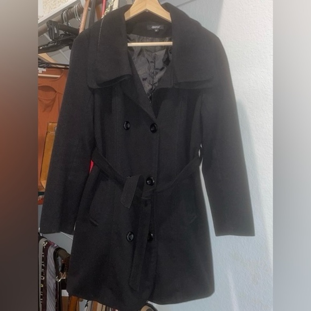 Women’s Black Belted Winter Coat